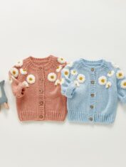 "Daisy" Cardigan Knit Sweater