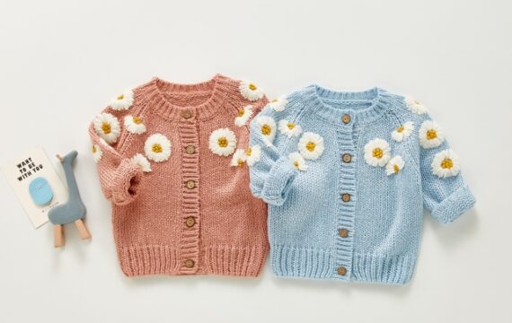 "Daisy" Cardigan Knit Sweater