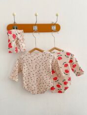 Baby Girl Floral Print Romper with Headband In Sets-02