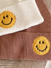 Infant Baby Girls Smile Pattern Knitting Hat-04