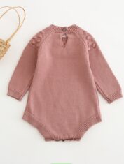 pompom stylish & fashionable long-sleeve romper for baby in autumn-03